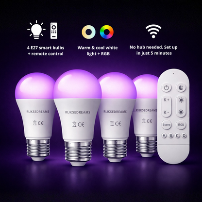 Smart lighting starter kit with remote