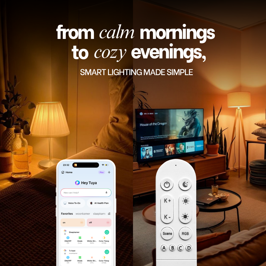 Smart lighting starter kit with remote