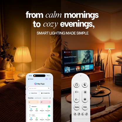 Smart lighting starter kit with remote