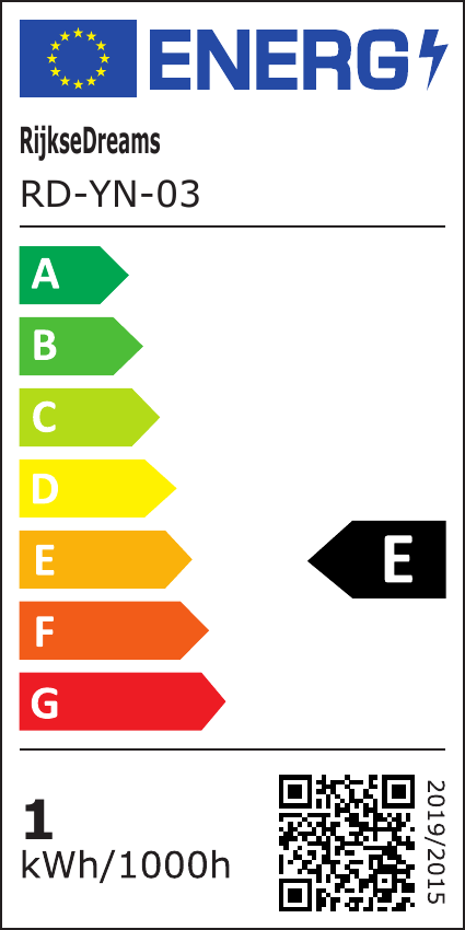 Full EPREL energy label for Motion sensor nightlights - NightPath 6, energy class E